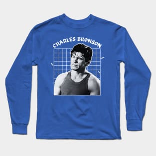 Charles bronson --- 60s aesthetic Long Sleeve T-Shirt